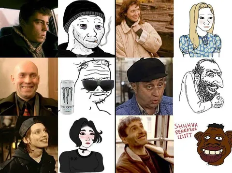 Коллаж разных вайбов