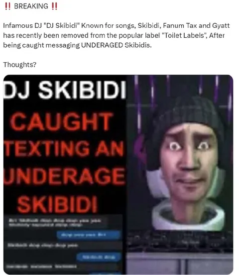 DJ Skibidi Caught Texting