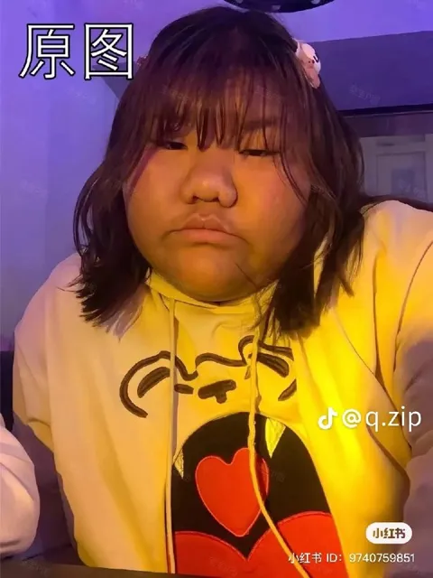 原图里的无语女孩