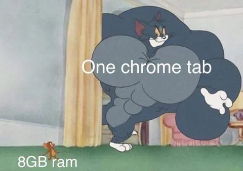 One Chrome Tab Uses 8GB RAM