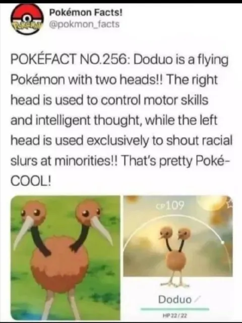 Doduo Pokémon Fact