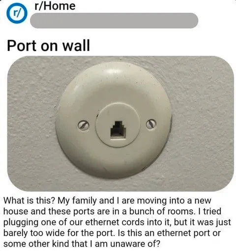 Ethernet Port on the Wall