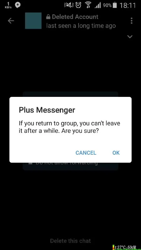Can't Leave the Group Again