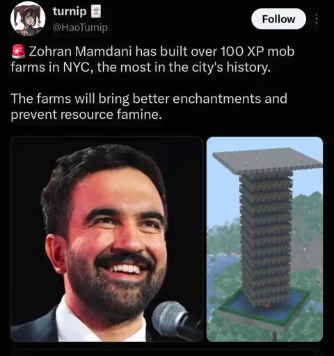 Mamdani Builds Minecraft XP Farms