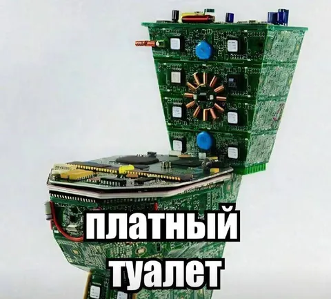 Платный туалет из микросхем