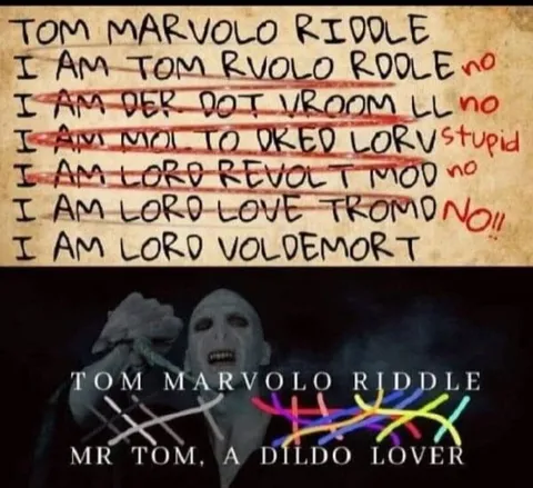 Tom Marvolo Riddle Anagram