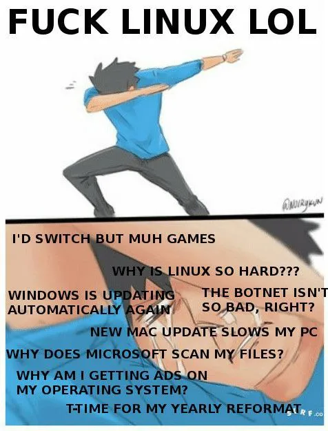 Fuck Linux, Switch to Windows