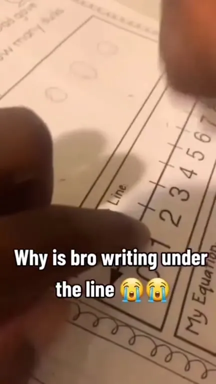 Why Is Bro Writing Under the Line