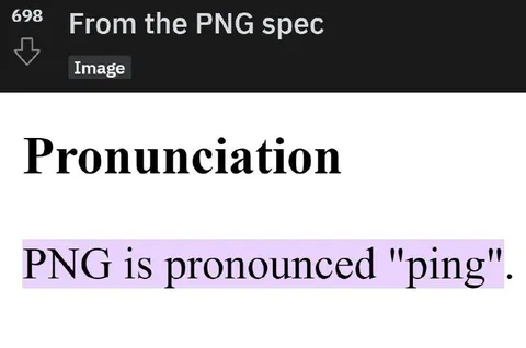 PNG Pronounced Ping