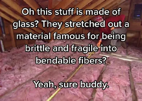 Glass Stretched Into Fibers