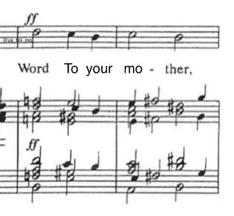 Word to Your Mother Sheet Music