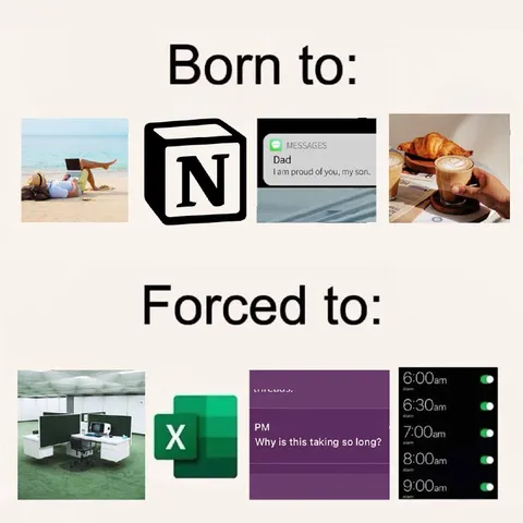 Born to Relax, Forced to Work