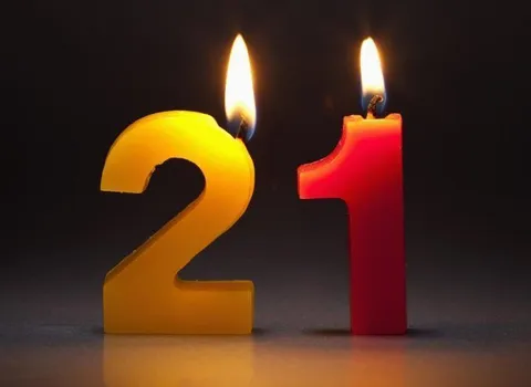Горящие цифры 21