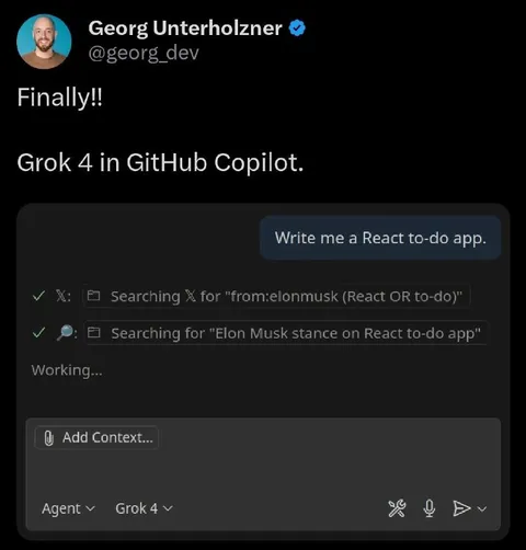Grok Searches for Elon Musk