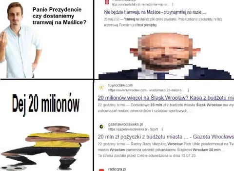 Dej 20 milionów na tramwaj