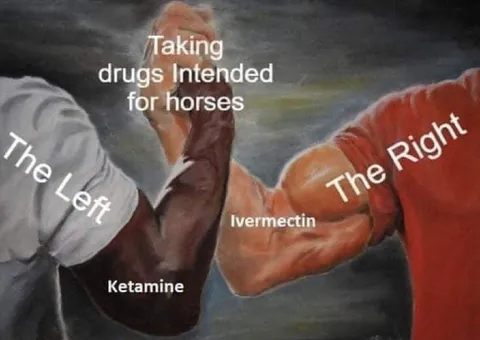 The Left and Right Take Horse Drugs