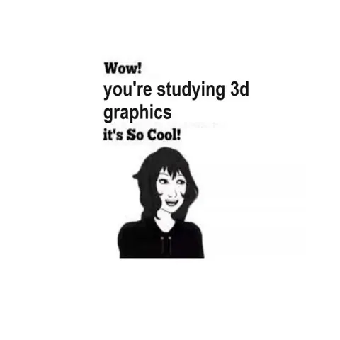 Studying 3D Graphics Cat