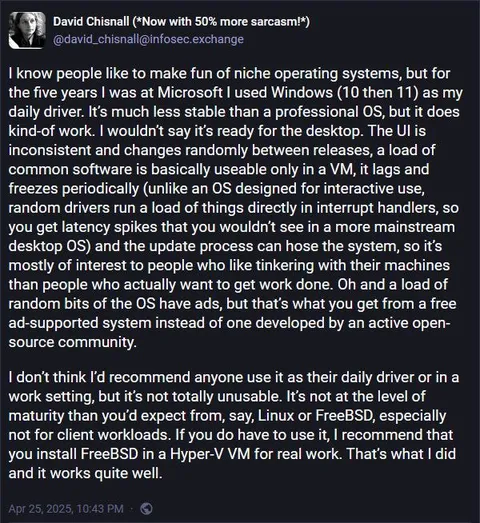 Windows Daily Driver Review