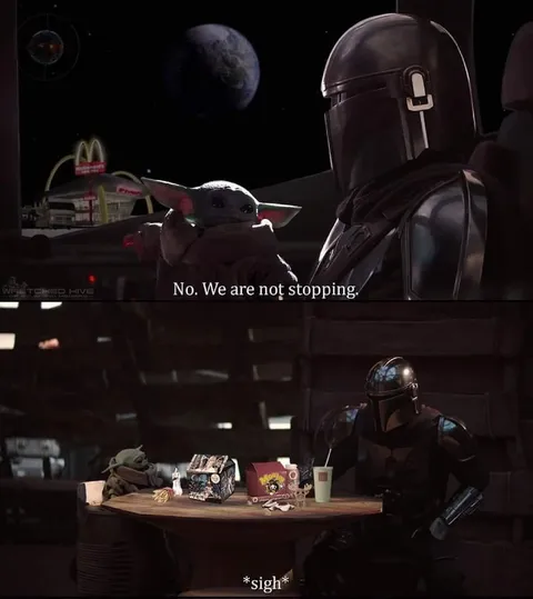 Mandalorian Stops for McDonald's