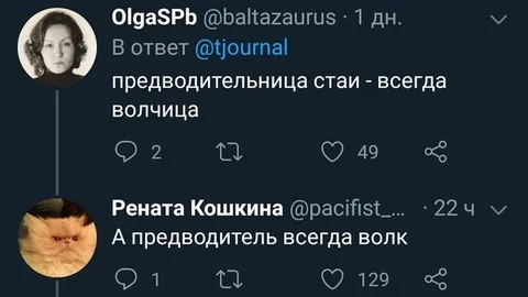 Предводительница стаи — волчица
