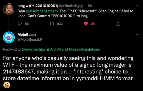 Signed Long Integer Date Bug