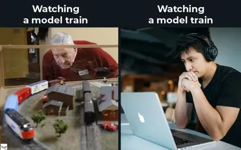 Watching a Model Train