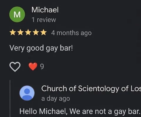 Church Denies Being Gay Bar