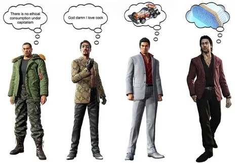 Yakuza Men Thinking About Cock