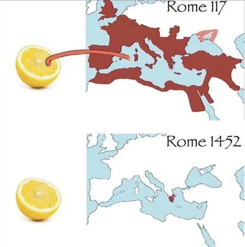 Rome Empire Shrinks to Nothing