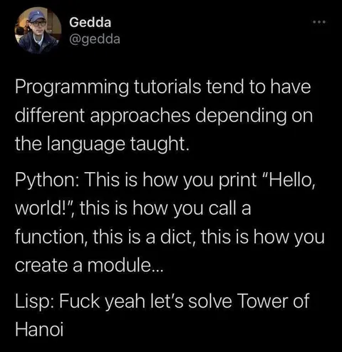 Lisp Solves Tower of Hanoi