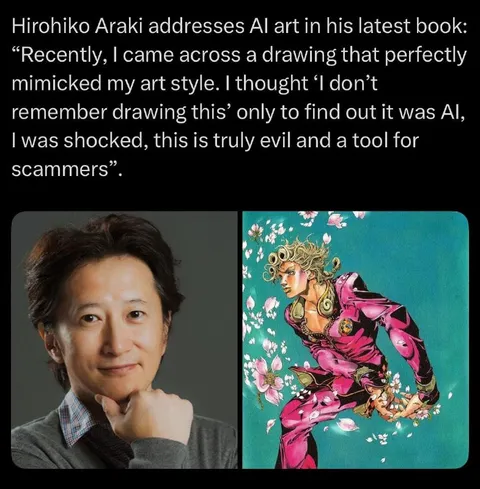 Hirohiko Araki Discovers AI Art