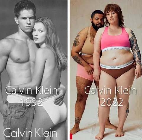 Calvin Klein 1992 и 2022