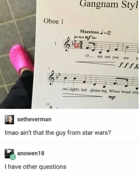 Gangnam Style Oboe Sheet Music