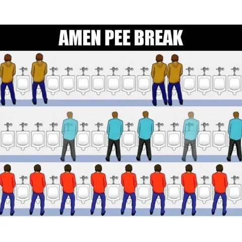 Amen Pet Break Urinal Meme