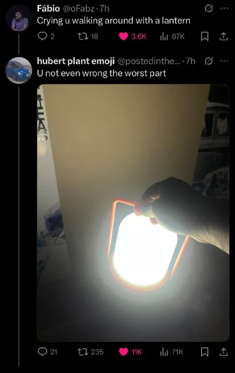 Crying and Walking With a Lantern