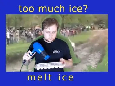 Too Much Ice Melt Ice