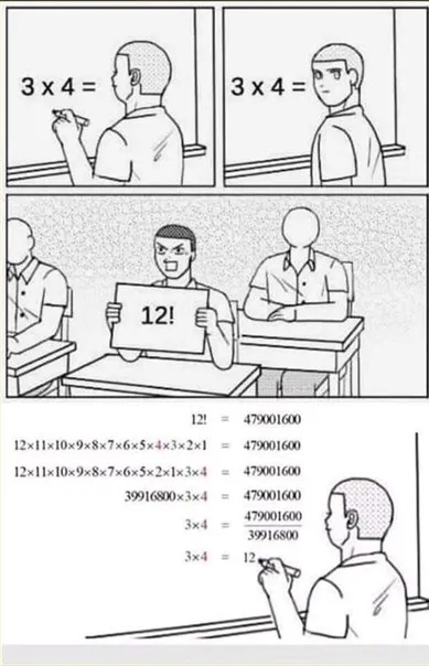 Когда понял смысл факториала