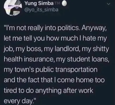 Not Into Politics Rant