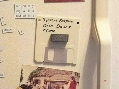 System Restore Disk Warning