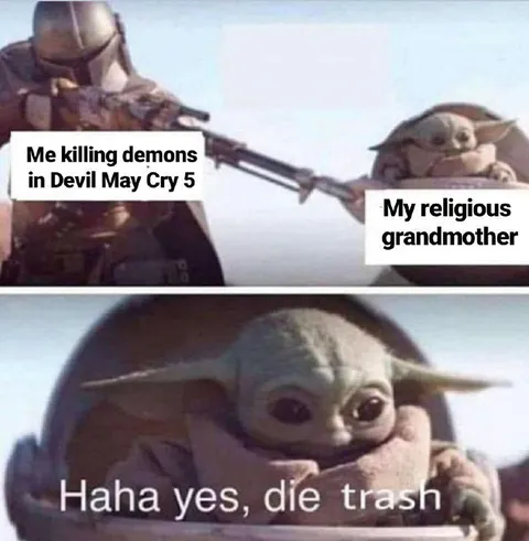 Grogu Says Die Trash
