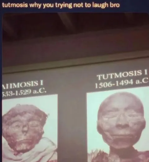 Tutmosis Trying Not to Laugh