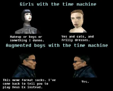 Girls and Augmented Boys Time Machine