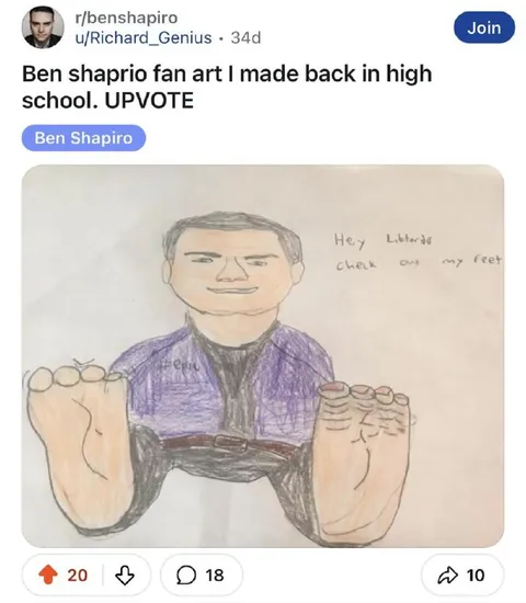 Ben Shapiro Shows His Feet