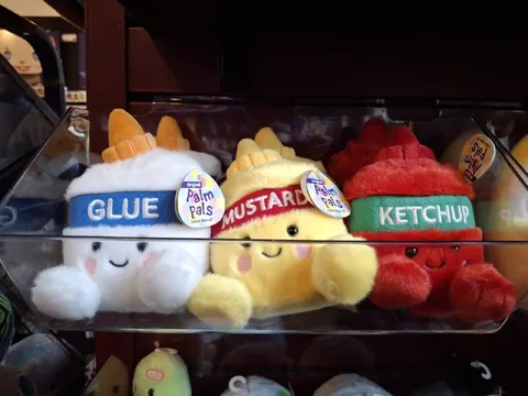 Glue Mustard Ketchup Plushies