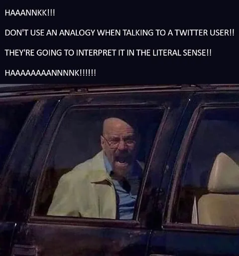 Don't Use Analogies on Twitter