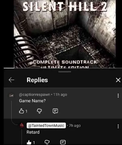 Silent Hill Game Name Reply
