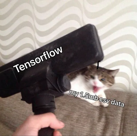 TensorFlow vs Tiny CSV Data