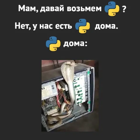 Питон уже есть дома
