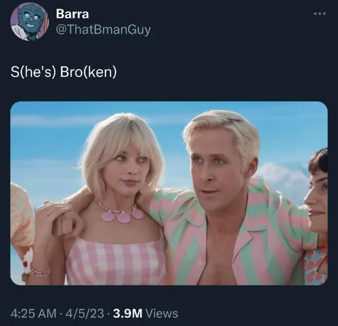 S(he)'s Bro(ken) Barbie Meme
