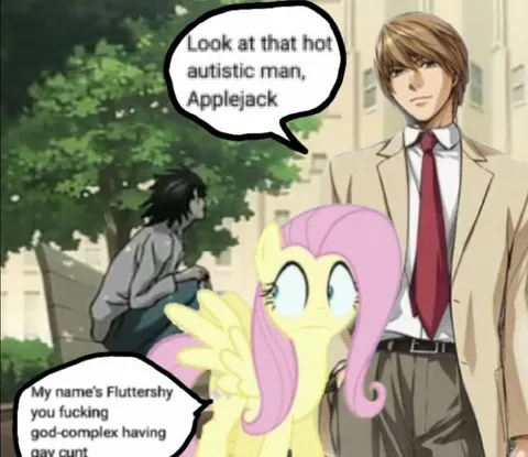 Fluttershy Insults Light Yagami